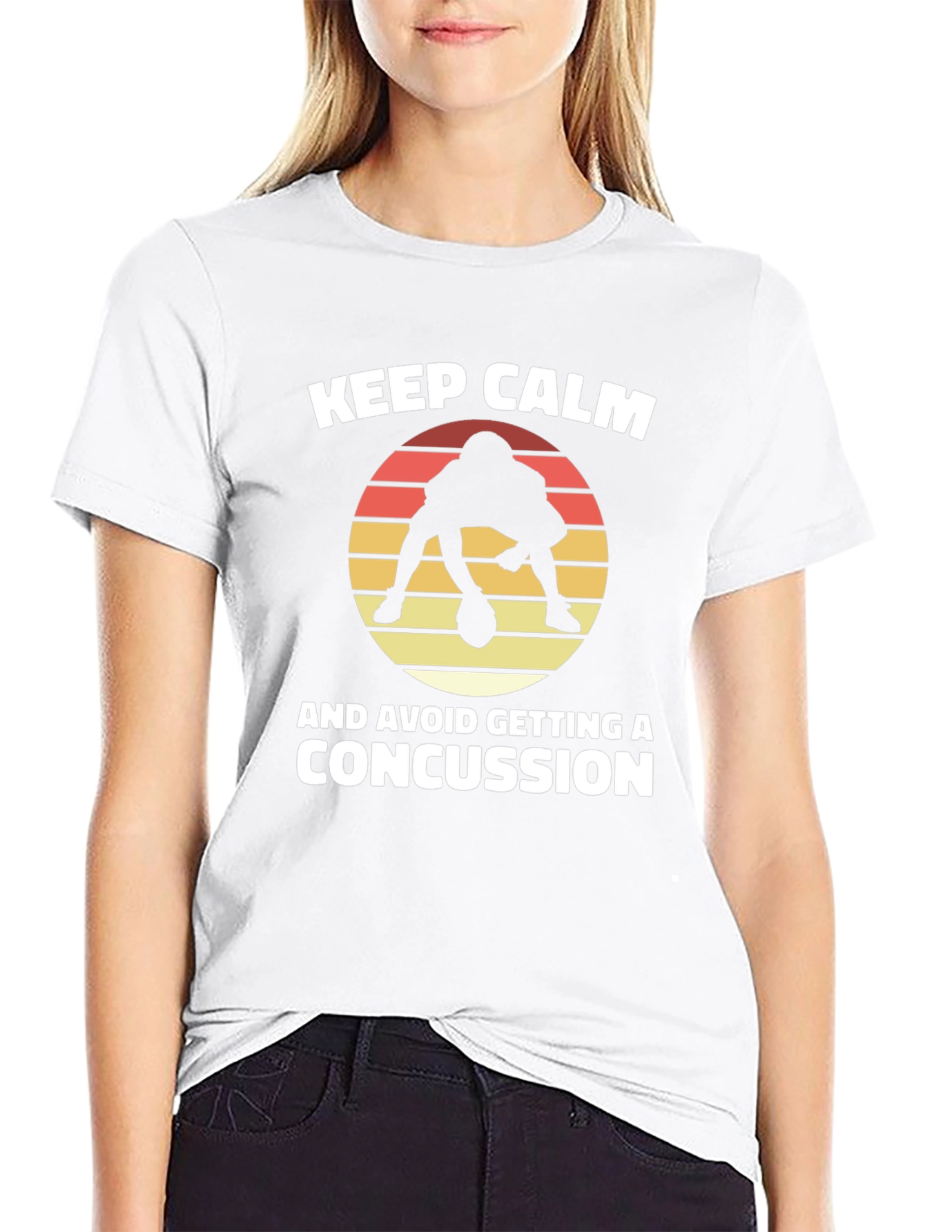 Keep Calm Football Player T-Shirt