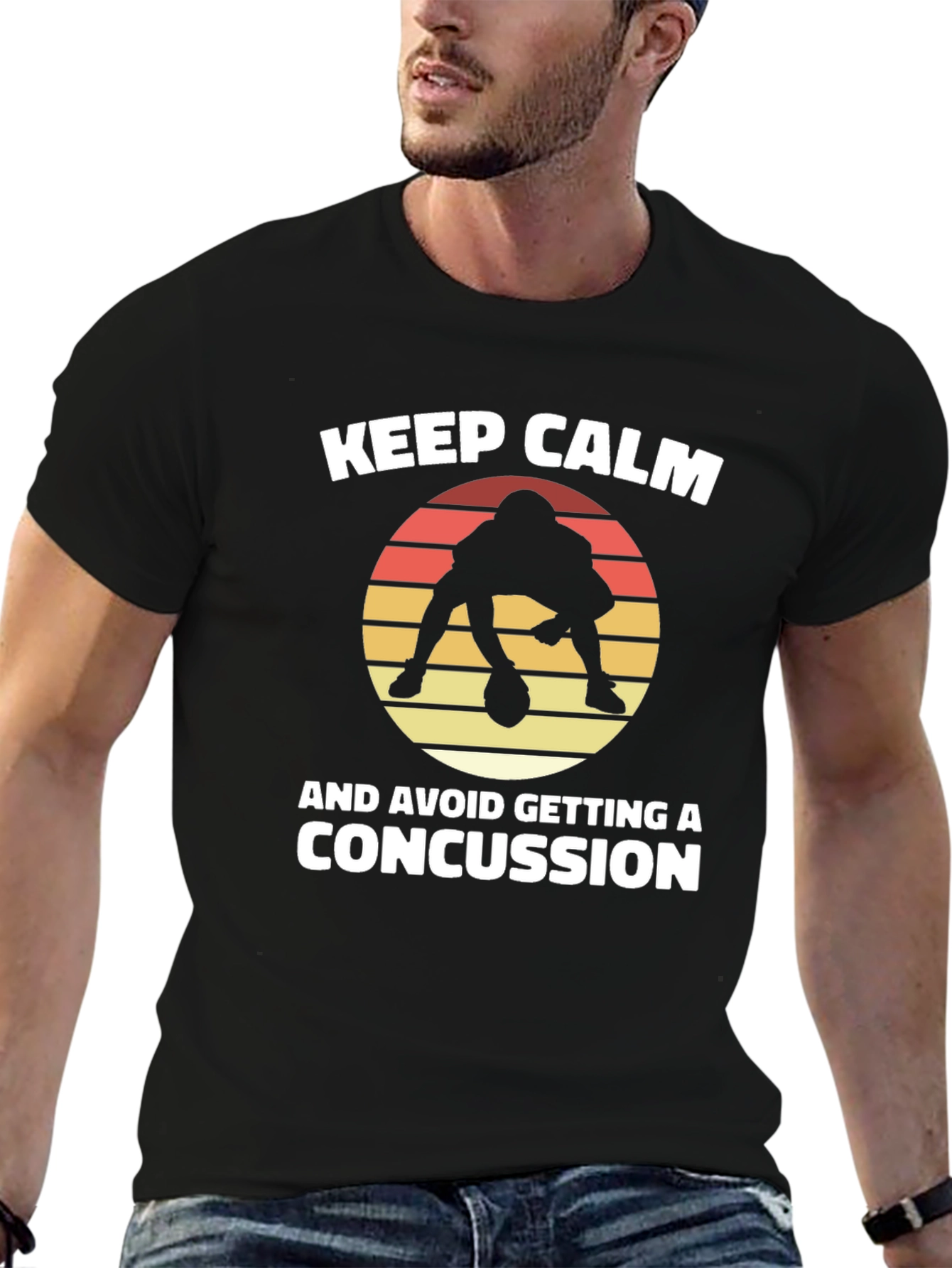 Keep Calm Football Player T-Shirt