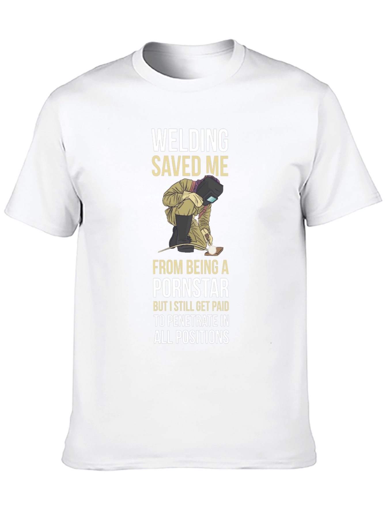 Welding Saved Me T-Shirt Funny Welder Tee