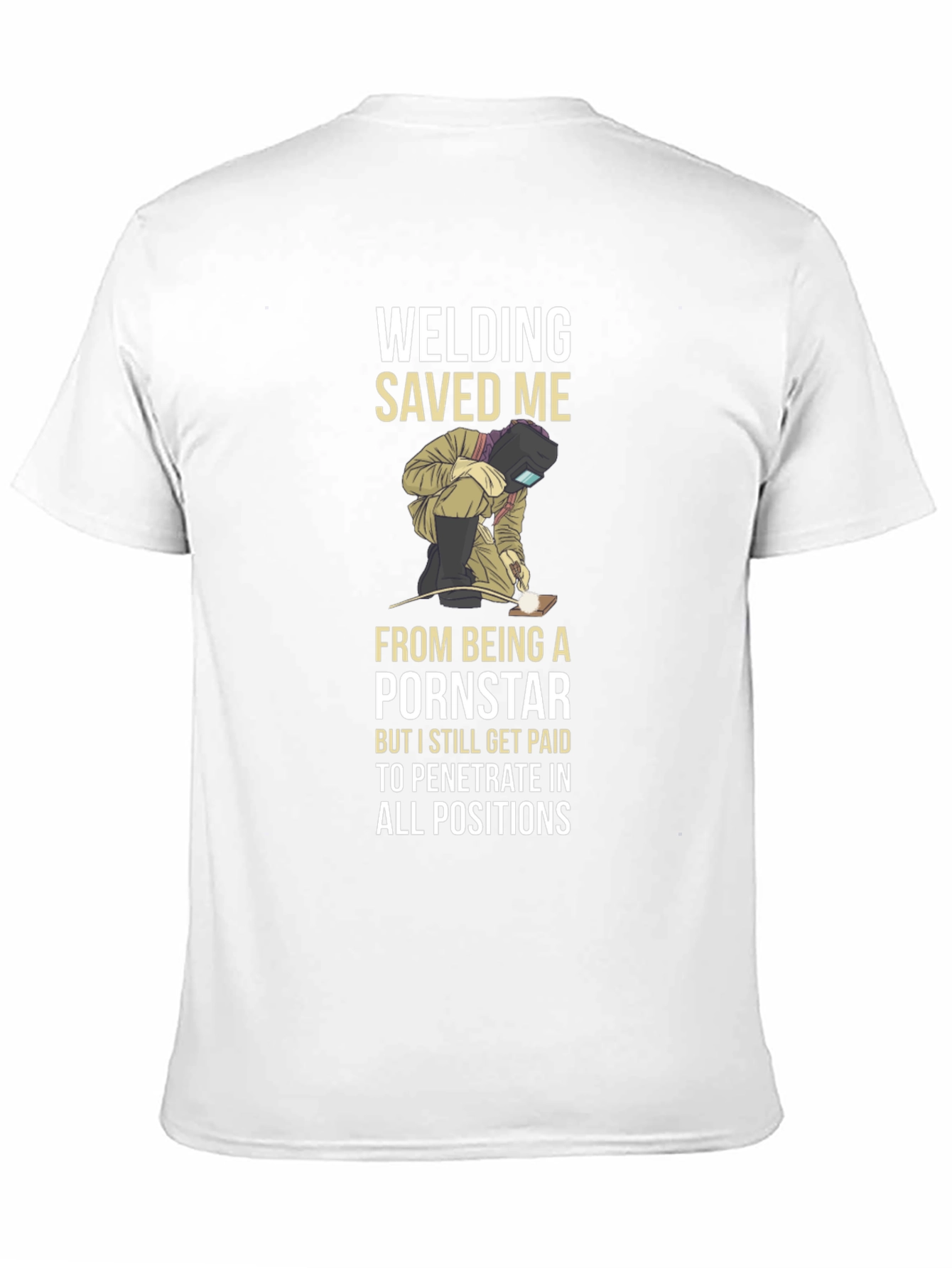 Welding Saved Me T-Shirt Funny Welder Tee