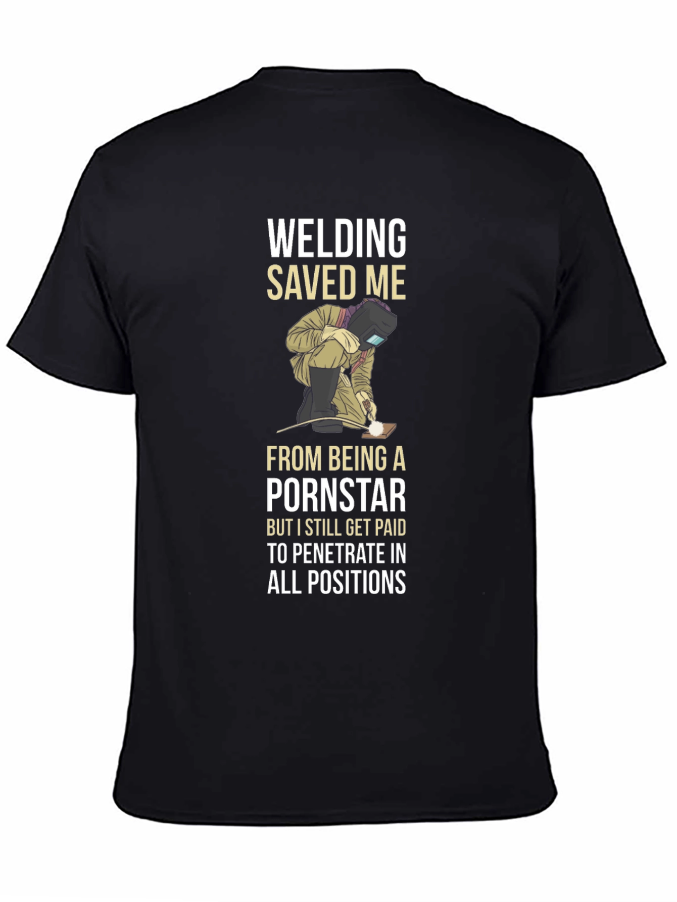 Welding Saved Me T-Shirt Funny Welder Tee