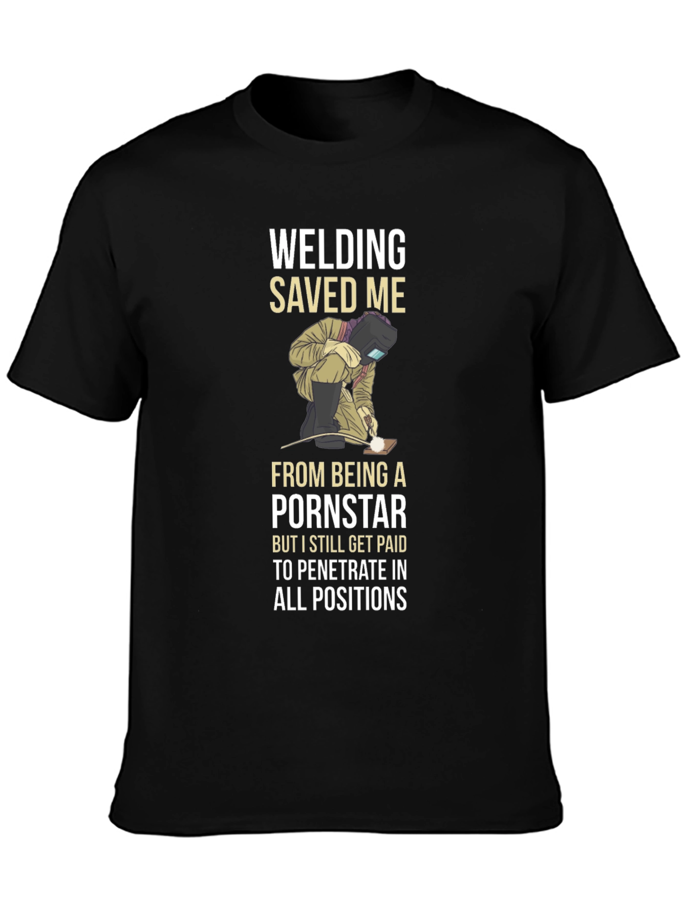 Welding Saved Me T-Shirt Funny Welder Tee