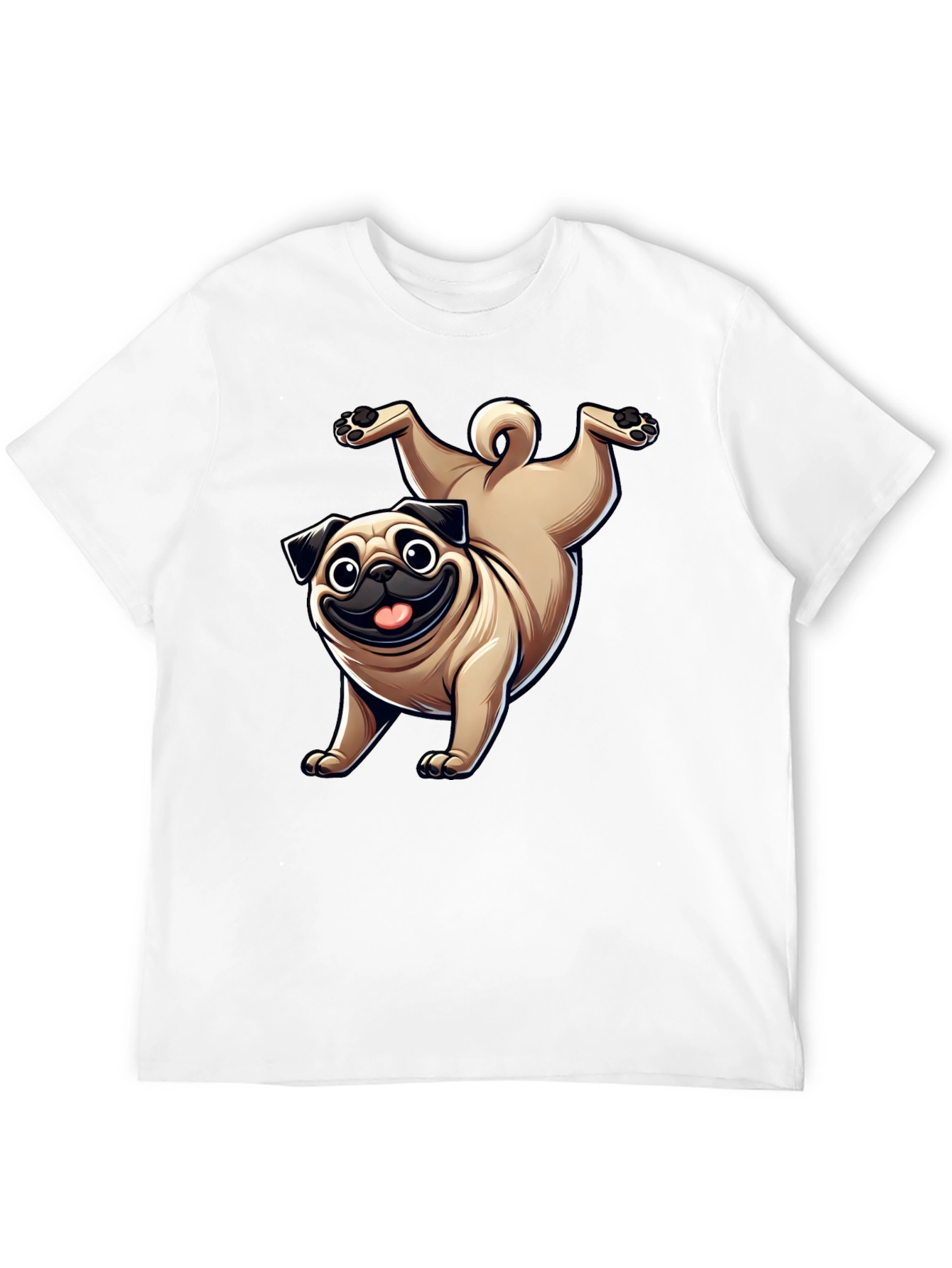 Funny Pug Dog Graphic T-Shirt