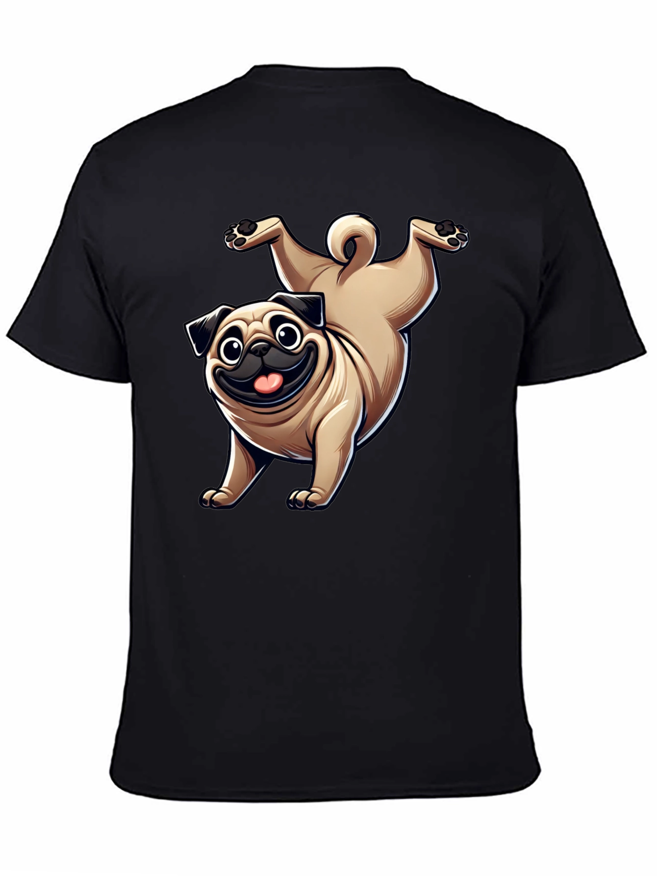 Funny Pug Dog Graphic T-Shirt
