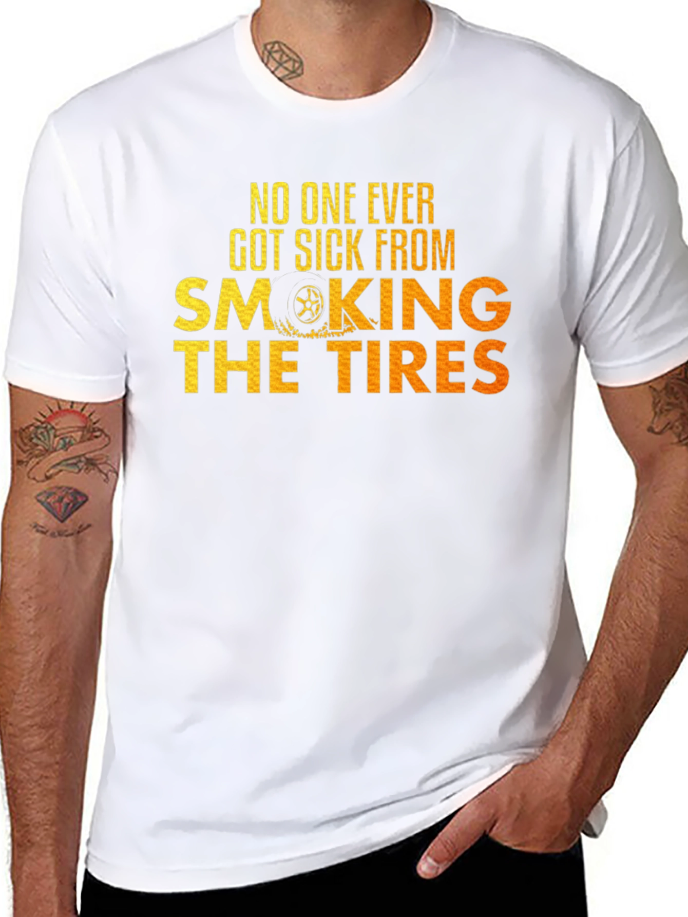 Smoking Tires Graphic Tee -  Car Enthusiast