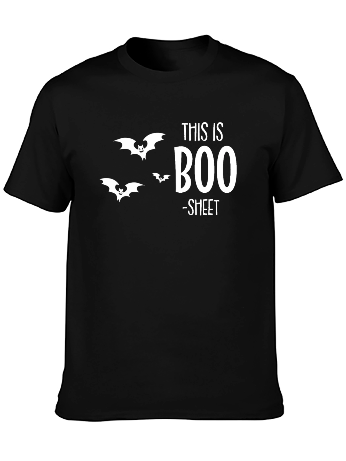 Funny Halloween Graphic T-Shirt - This is Boo-Sheet Tee
