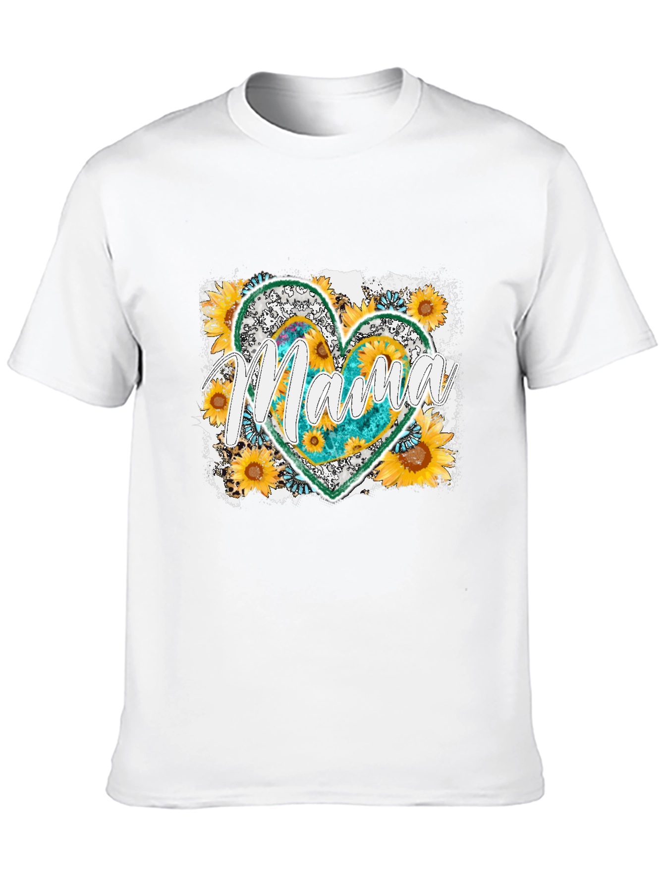 Mama Sunflower Heart T-Shirt