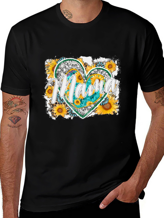 Mama Sunflower Heart T-Shirt