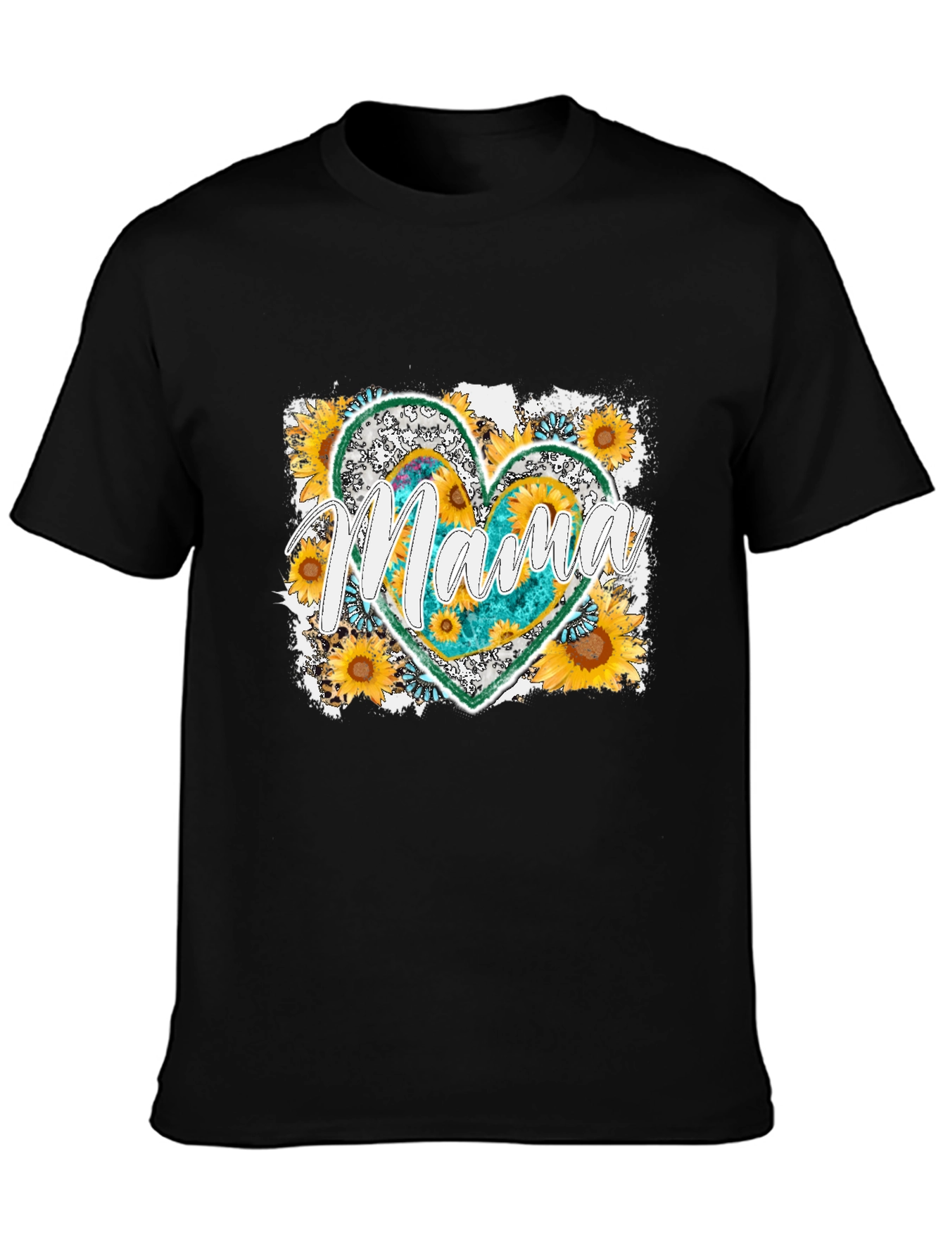 Mama Sunflower Heart T-Shirt