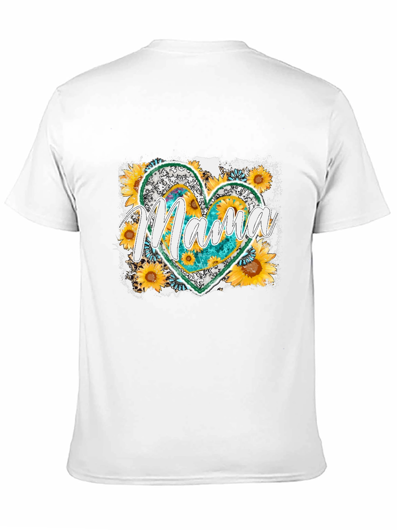 Mama Sunflower Heart T-Shirt