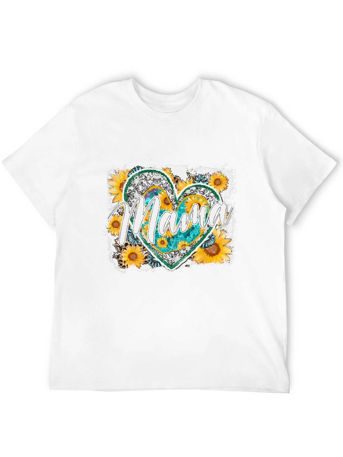 Mama Sunflower Heart T-Shirt