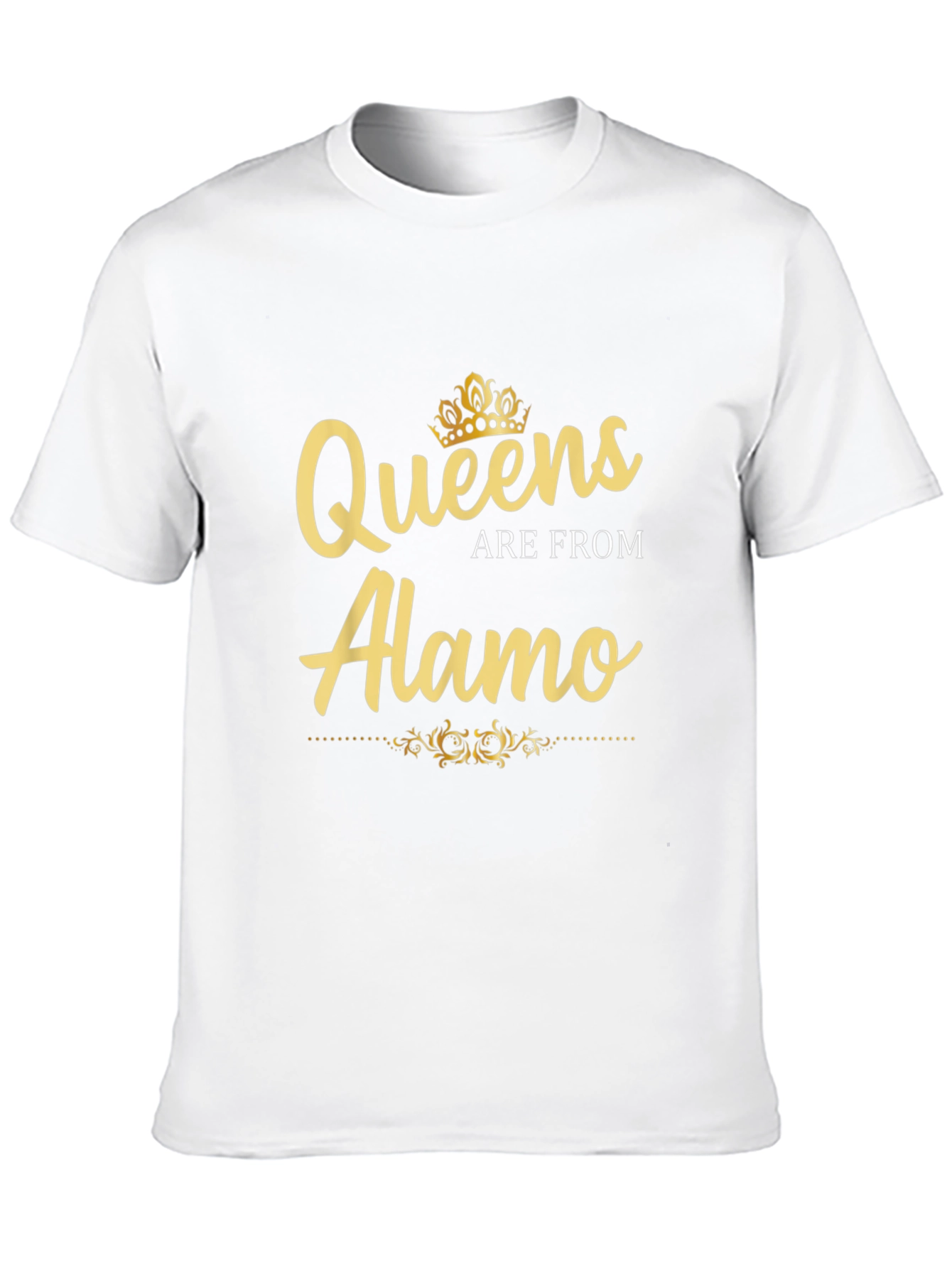 Queens Are From Alamo Graphic Tee - Black
