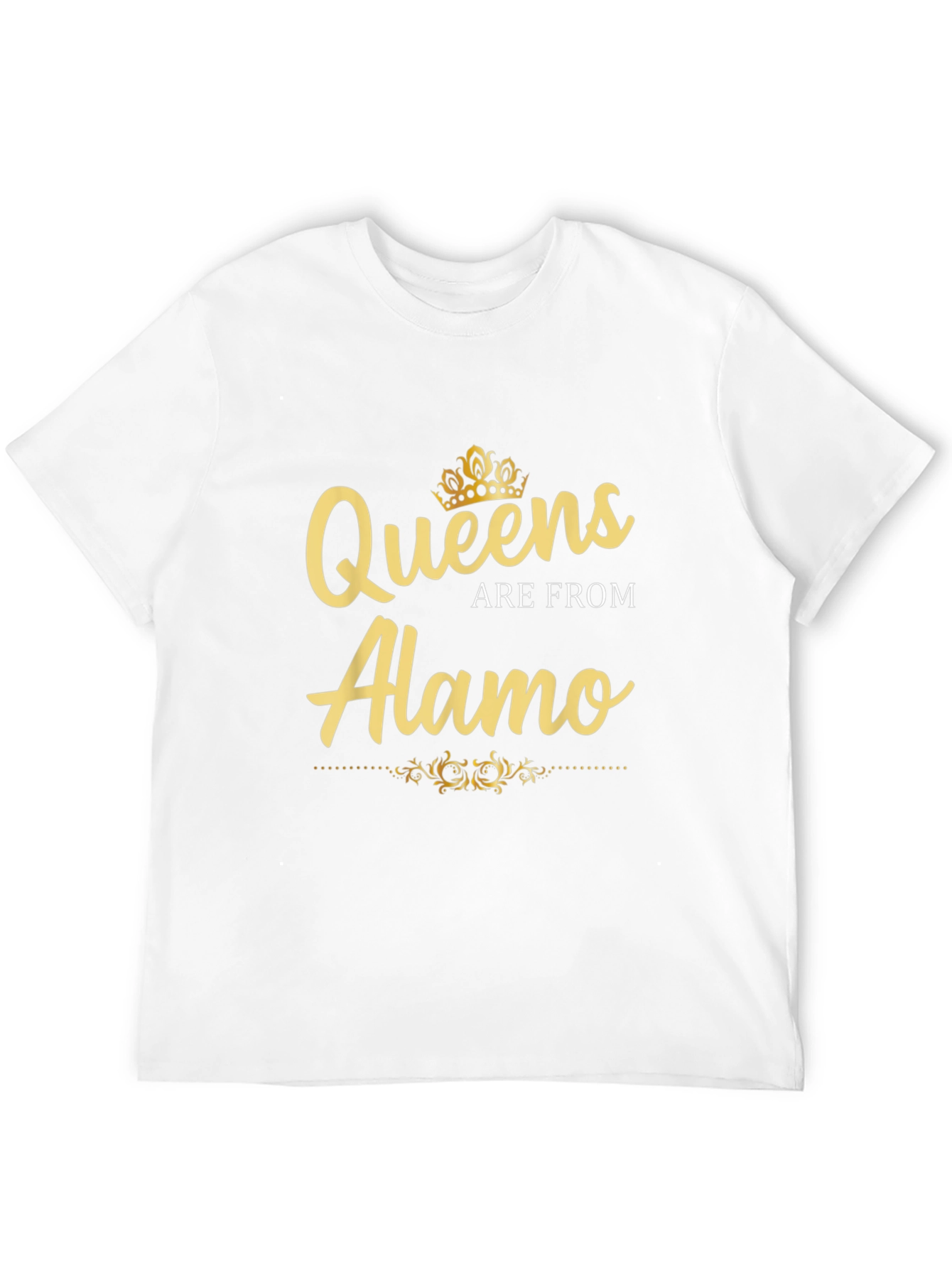 Queens Are From Alamo Graphic Tee - Black