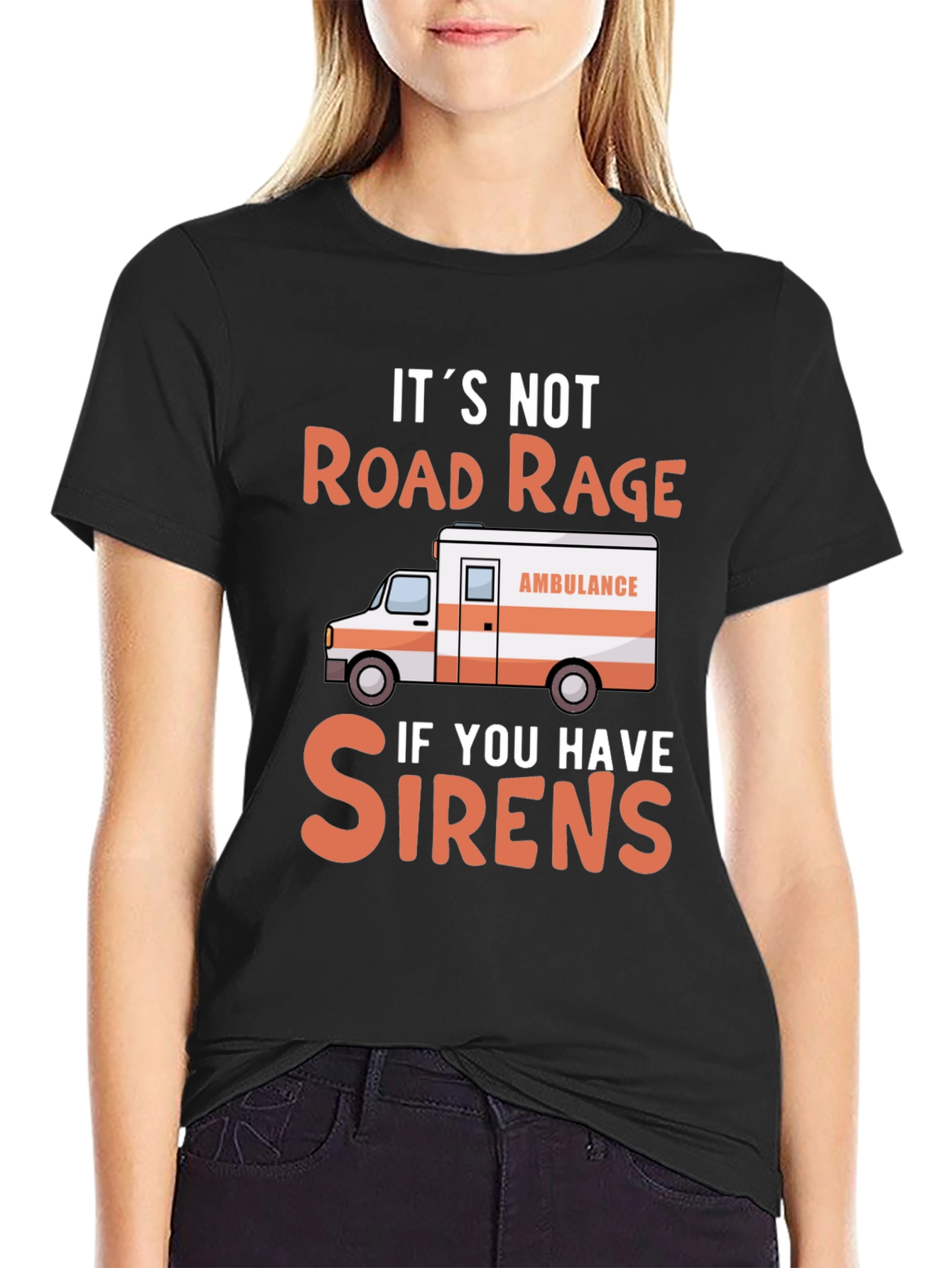 Road Rage Ambulance Graphic T-Shirt