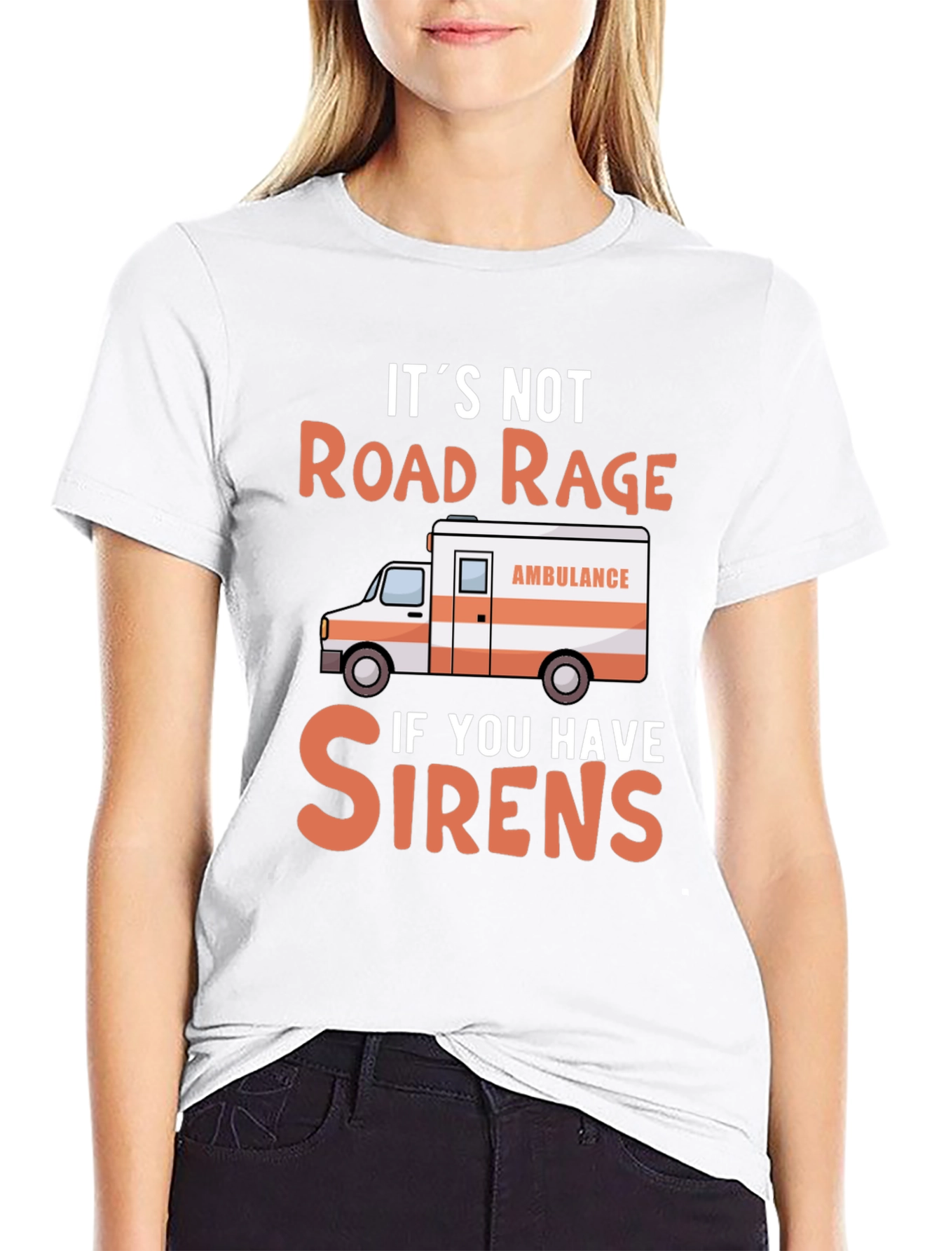 Road Rage Ambulance Graphic T-Shirt