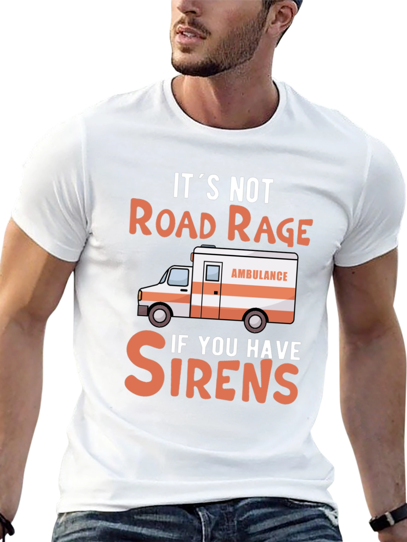 Road Rage Ambulance Graphic T-Shirt
