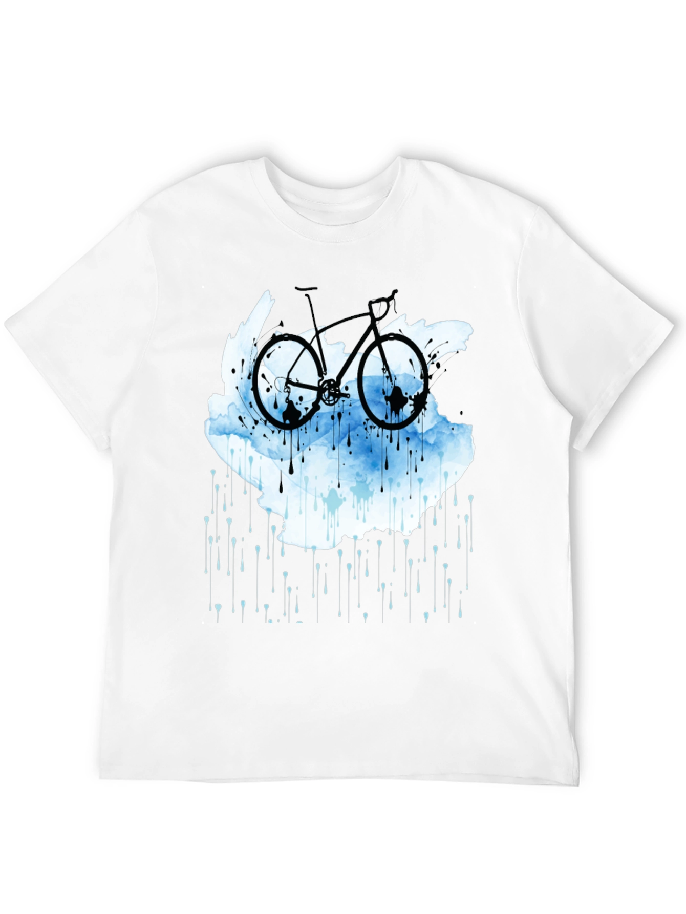 Bike in the Rain Black T-Shirt