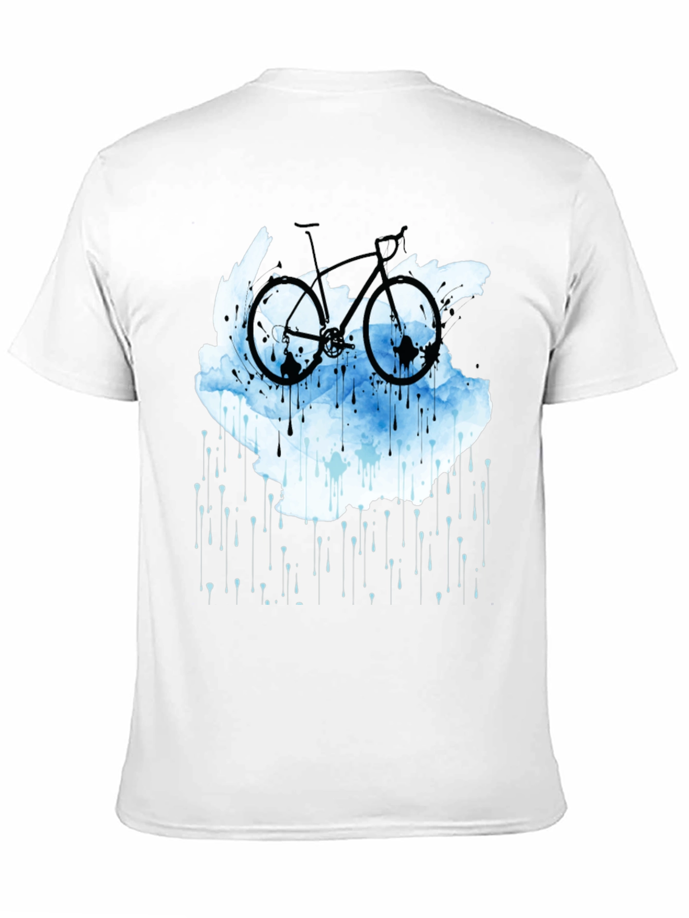 Bike in the Rain Black T-Shirt