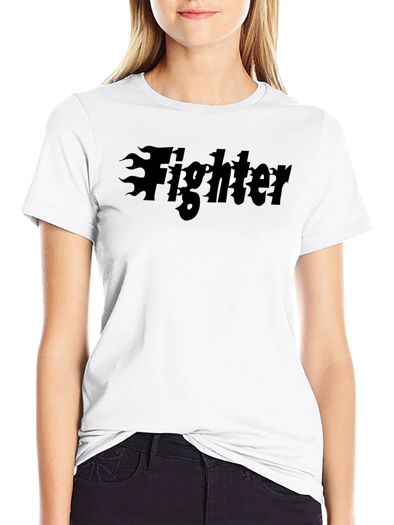 Fighter Graphic Black T-Shirt