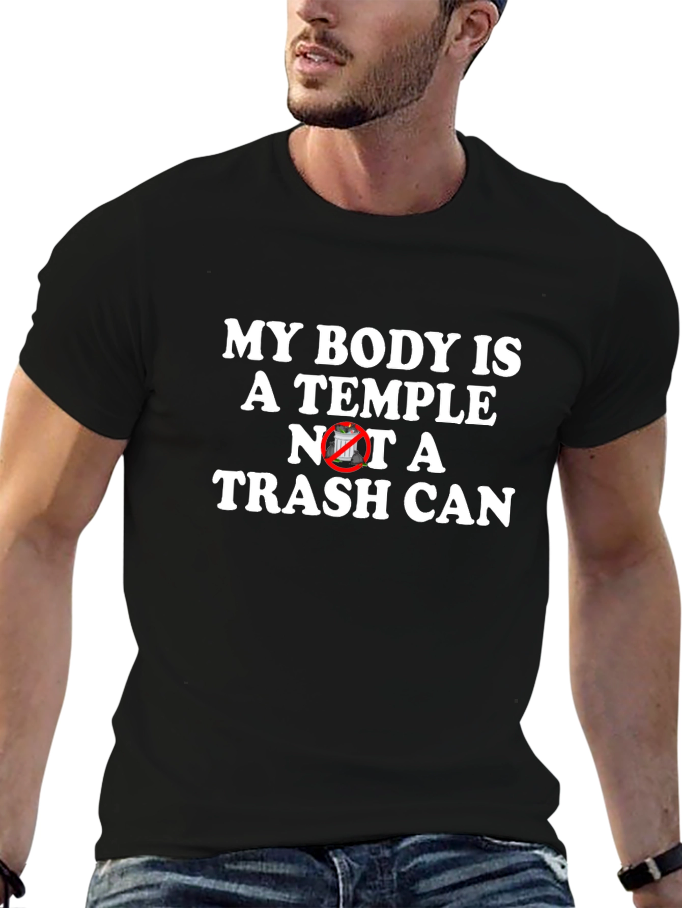 My Body is a Temple T-Shirt - Black