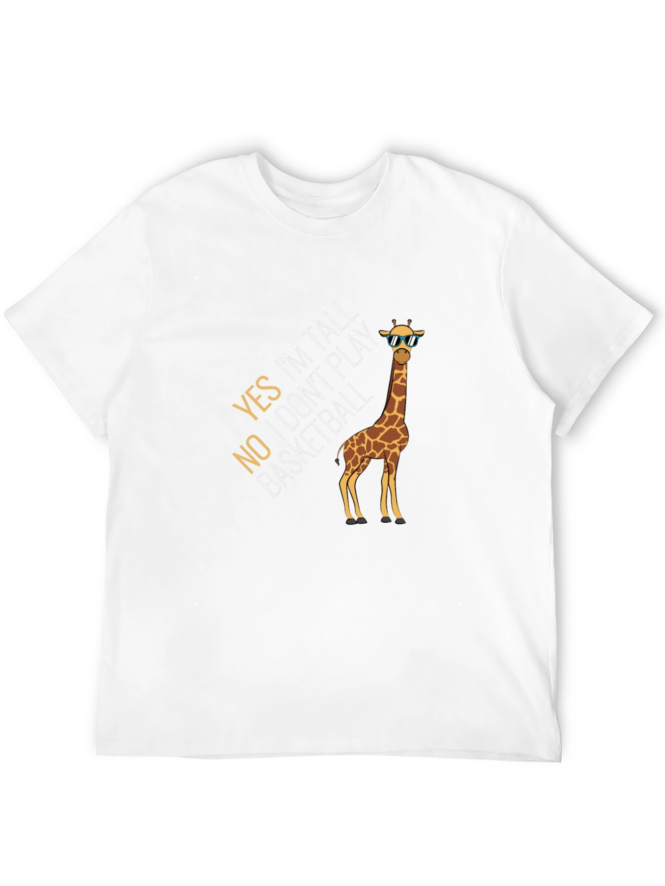 Tall Giraffe Funny Graphic Tee