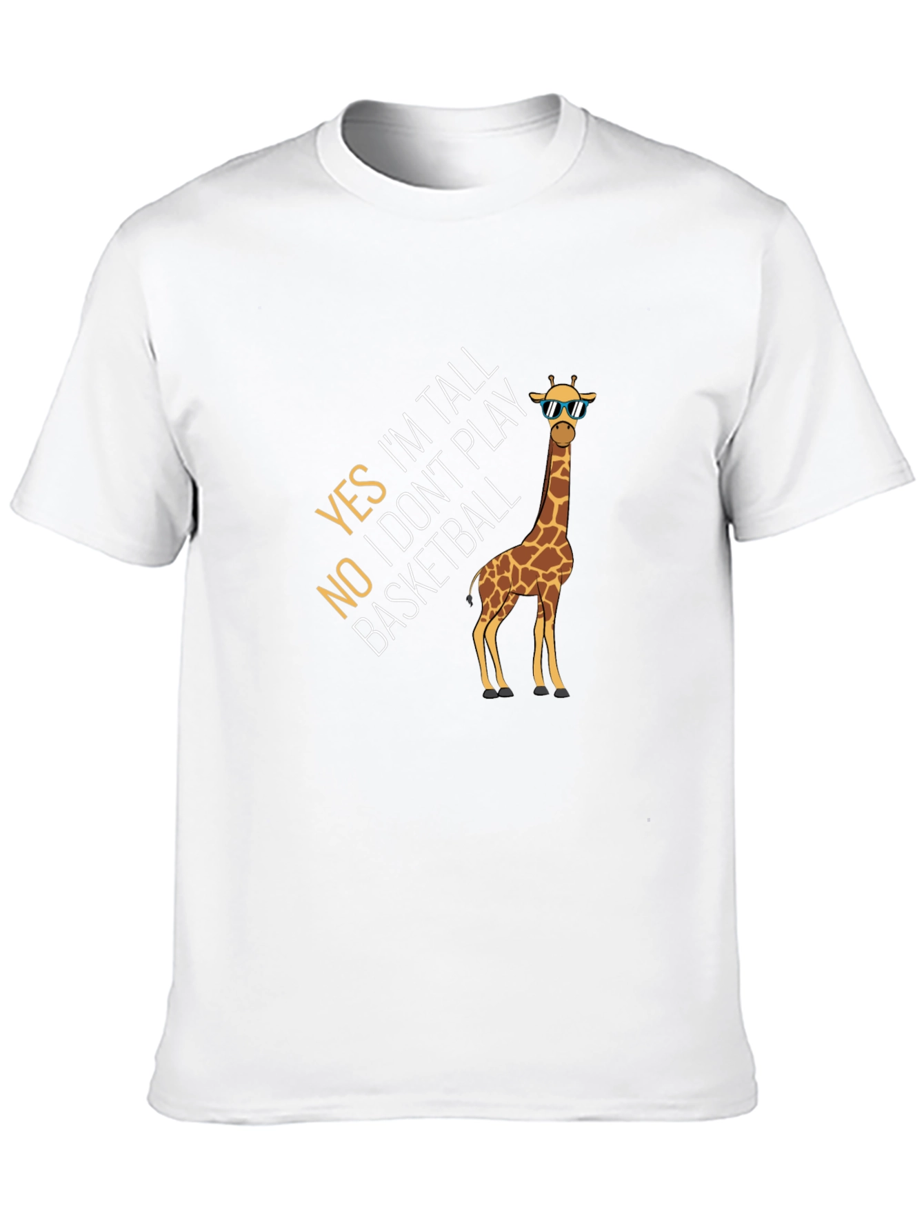 Tall Giraffe Funny Graphic Tee