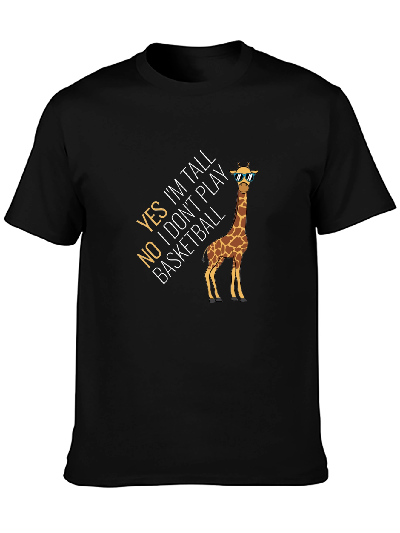 Tall Giraffe Funny Graphic Tee
