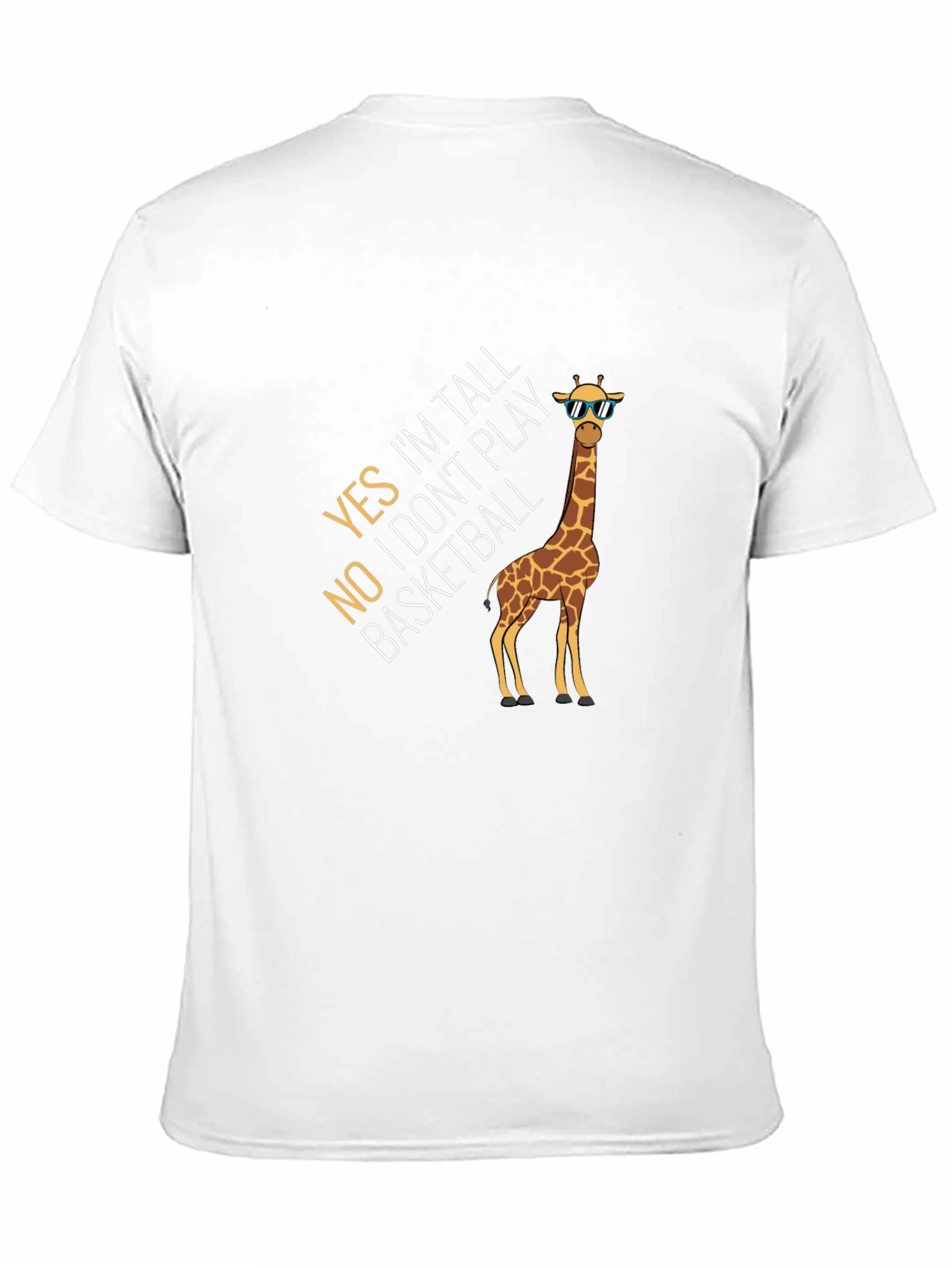 Tall Giraffe Funny Graphic Tee