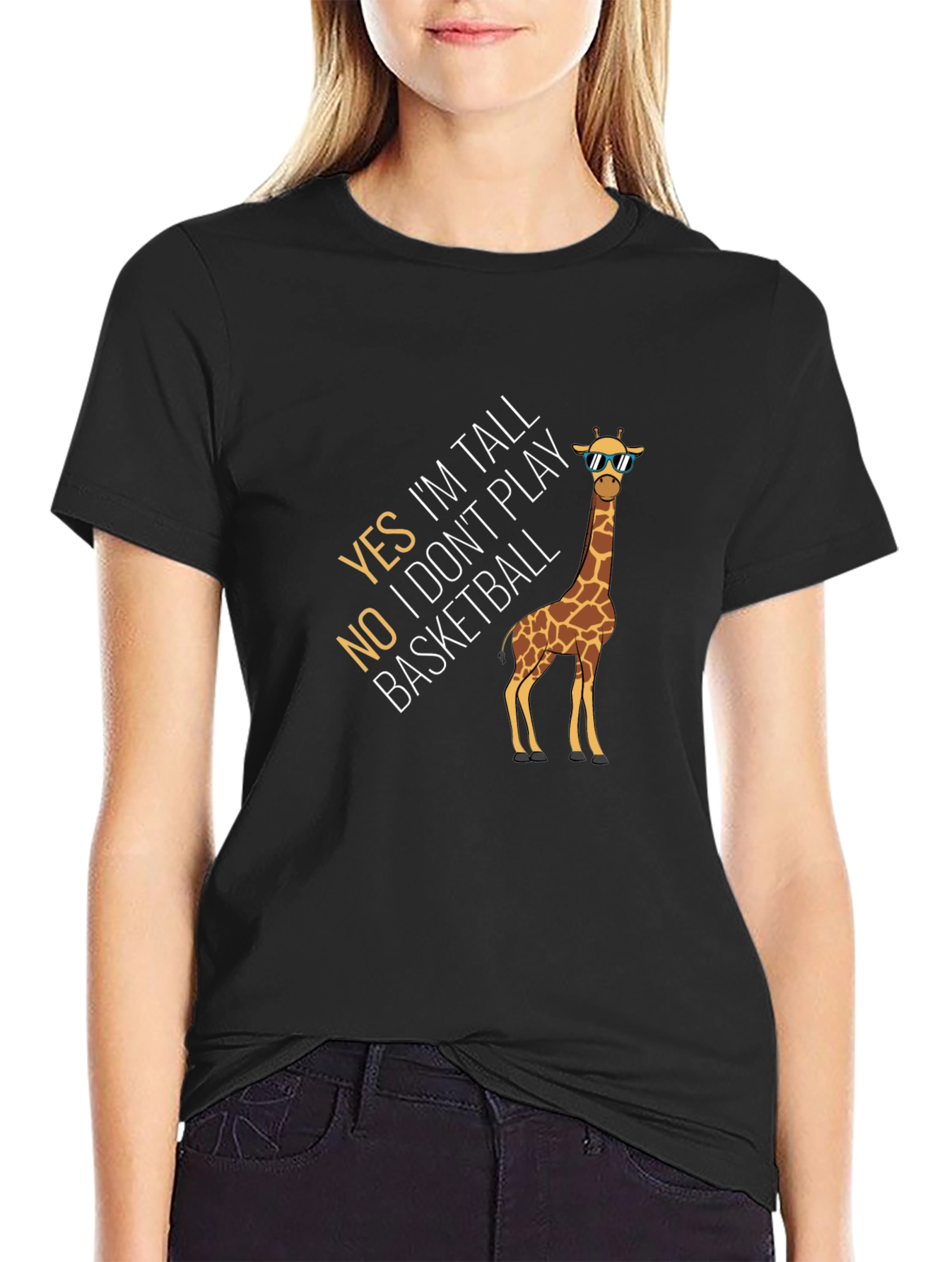 Tall Giraffe Funny Graphic Tee