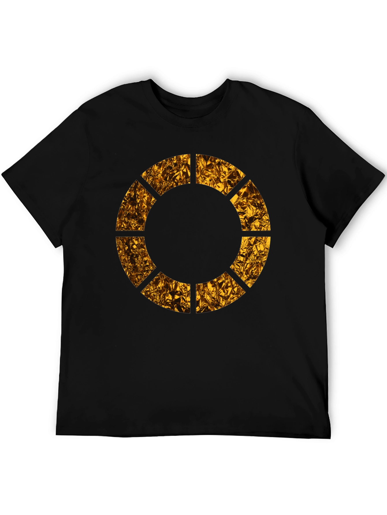 Geometric Circle Graphic Tee - Modern Black T-Shirt
