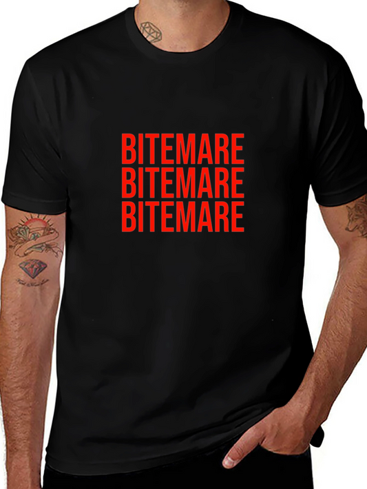 Bitemare Graphic T-Shirt - Black Crew Neck