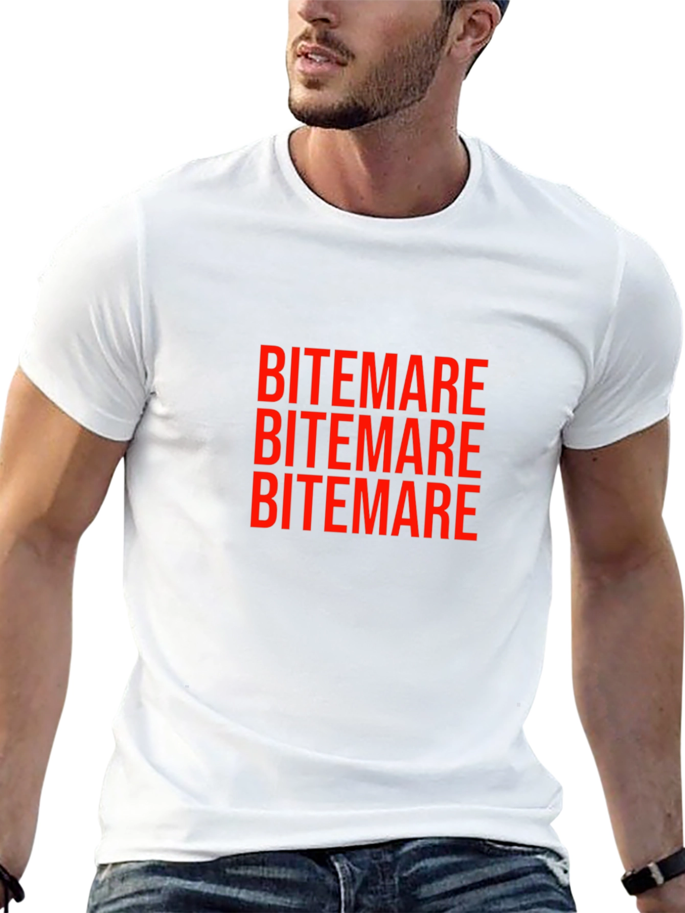 Bitemare Graphic T-Shirt - Black Crew Neck