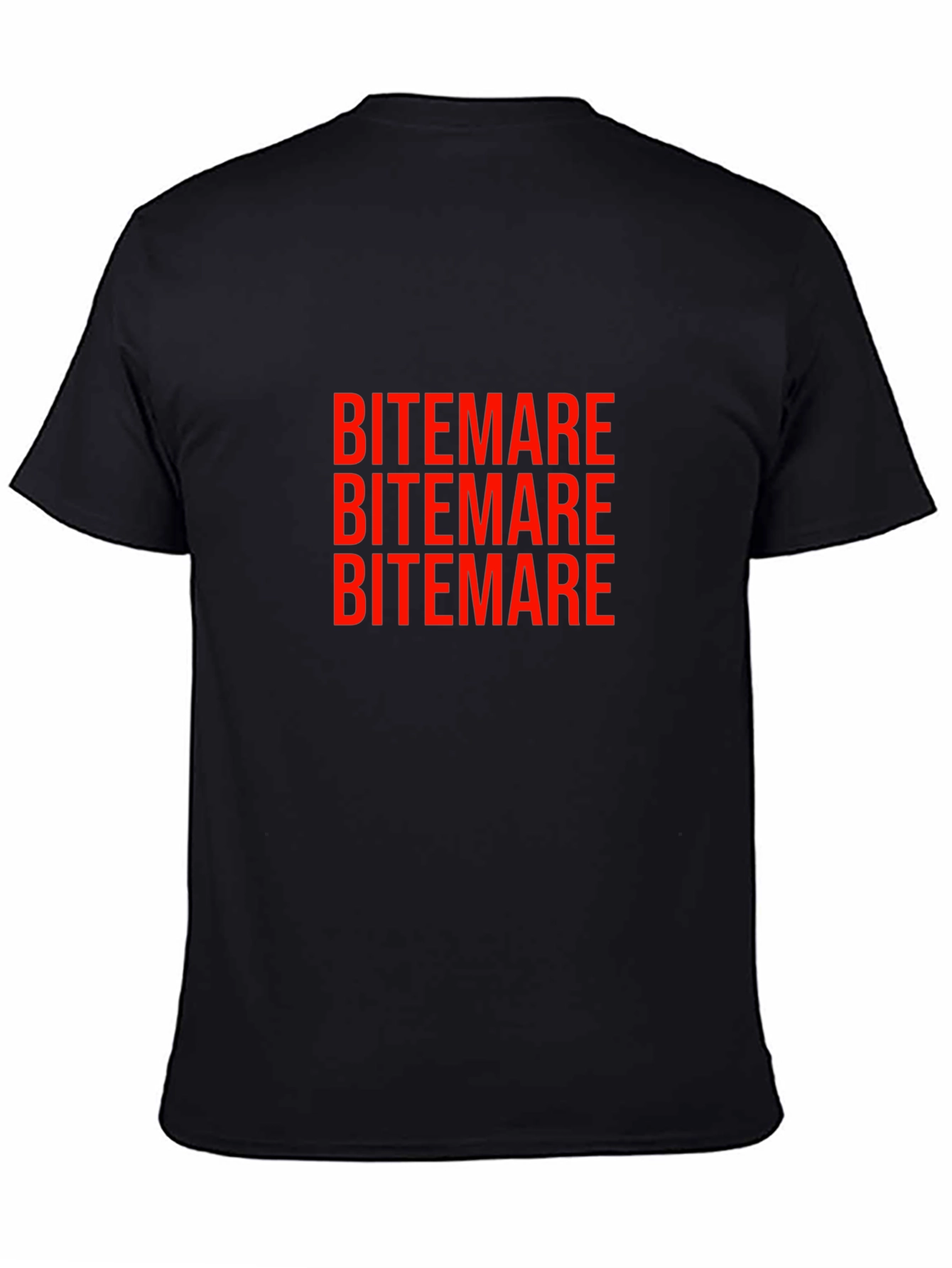 Bitemare Graphic T-Shirt - Black Crew Neck