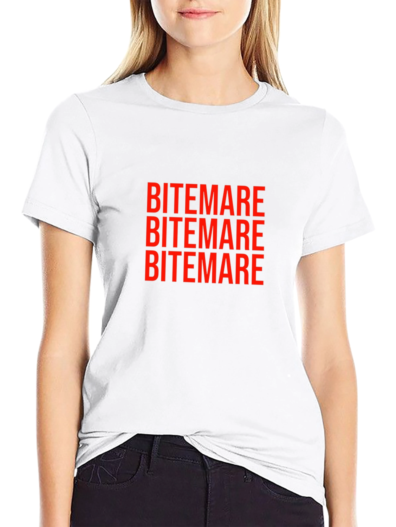 Bitemare Graphic T-Shirt - Black Crew Neck
