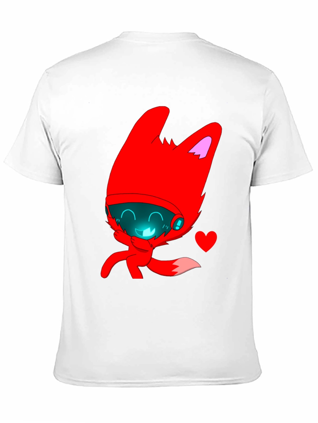 Cute Red Fox Graphic Print Tee