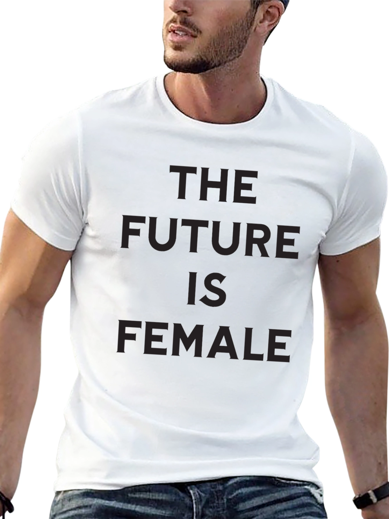 The Future Is Female Graphic T-Shirt - Black