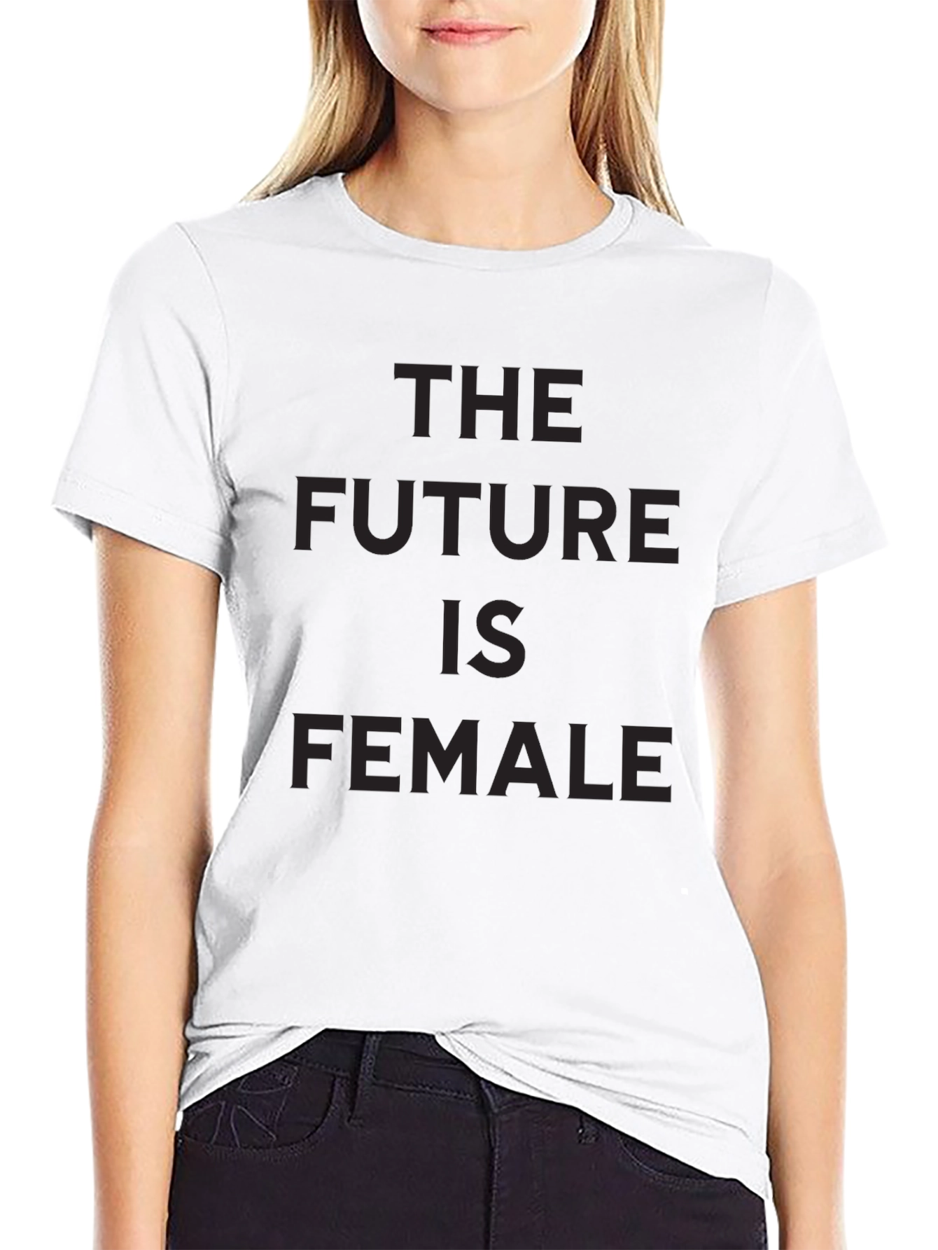 The Future Is Female Graphic T-Shirt - Black