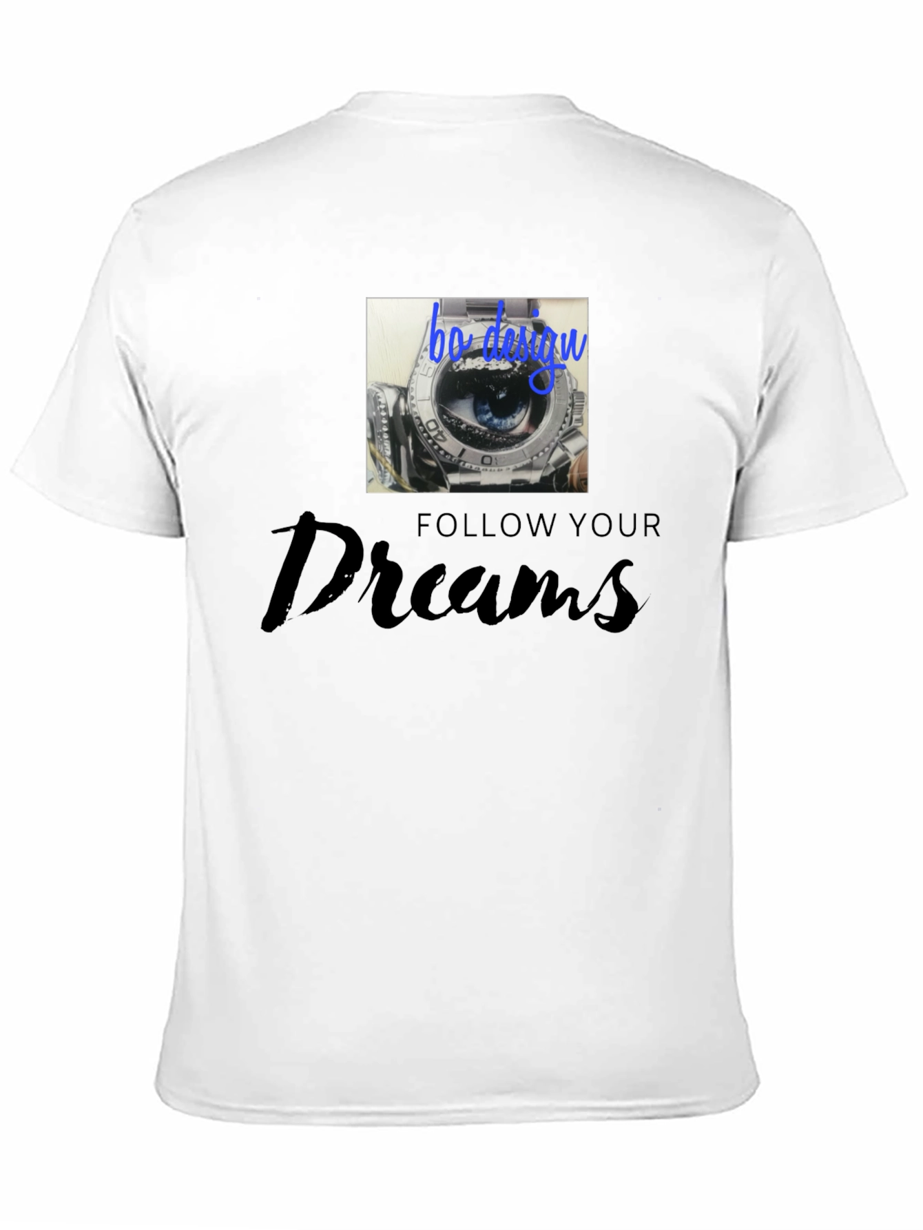 Follow Your Dreams Graphic Black Tee