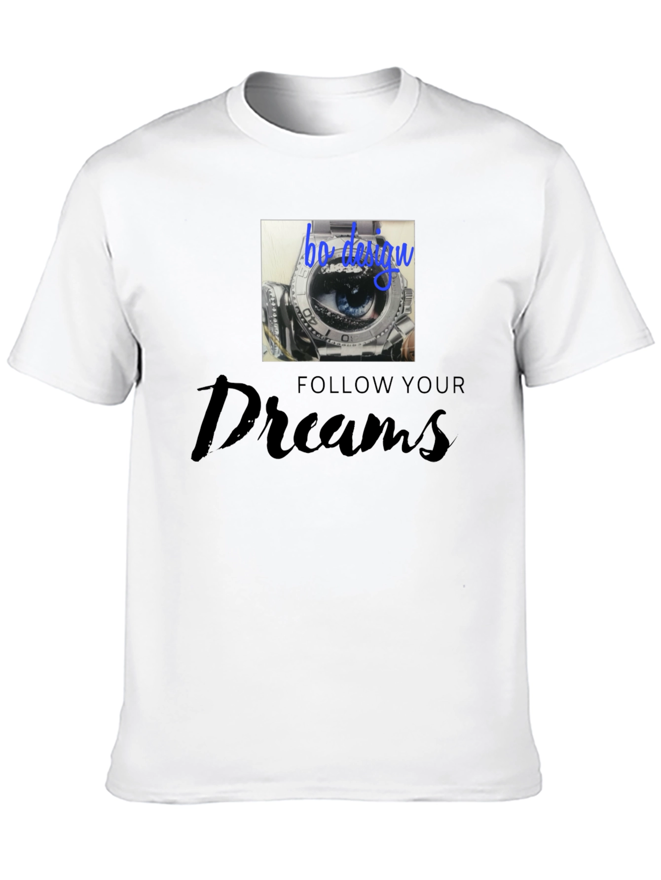 Follow Your Dreams Graphic Black Tee