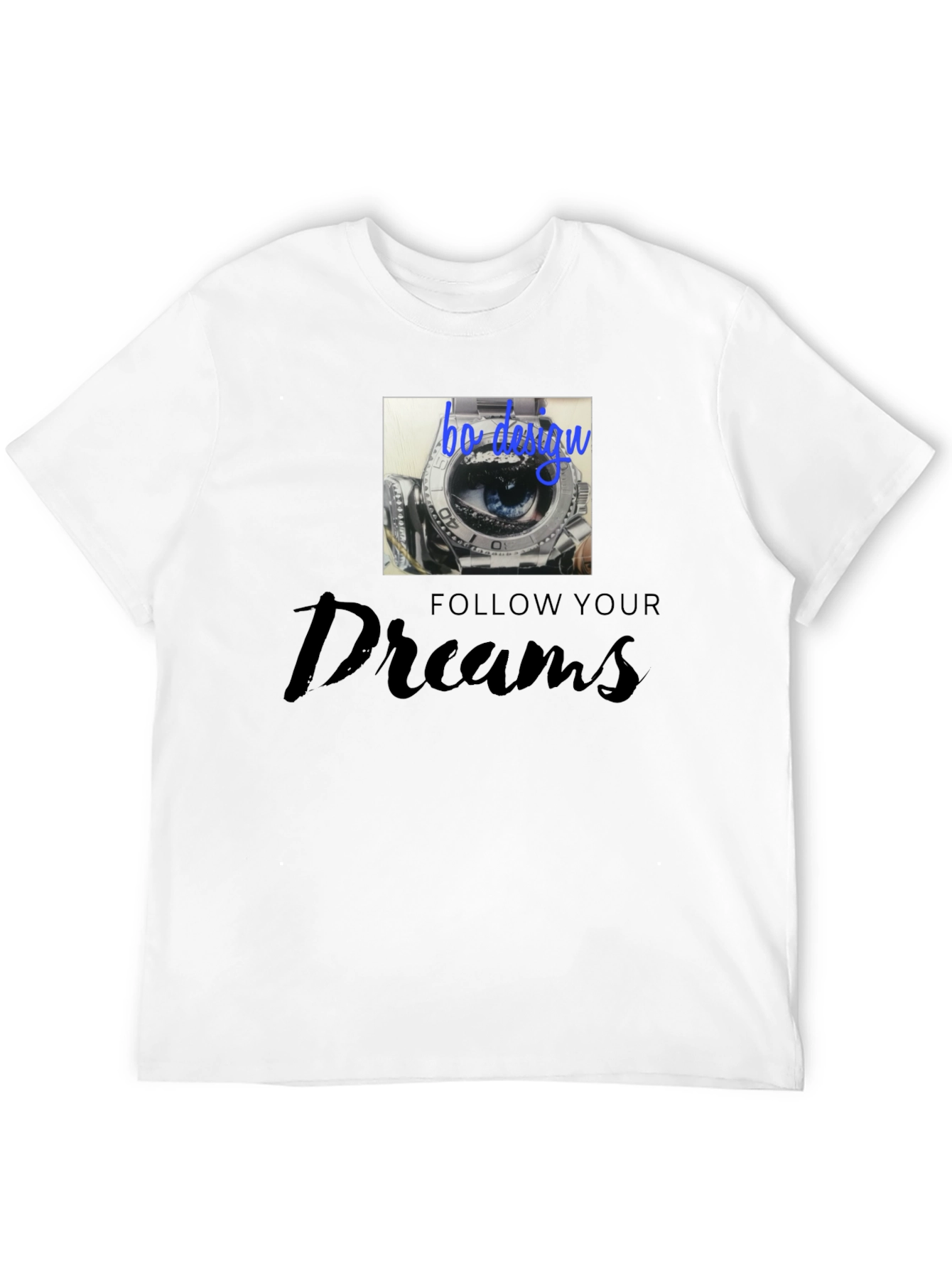 Follow Your Dreams Graphic Black Tee