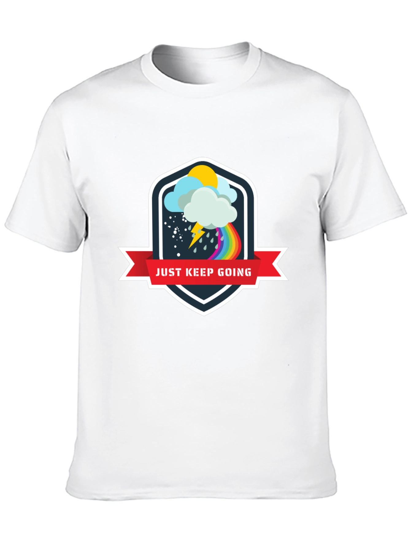 Just Keep Going Motivational Graphic Tee