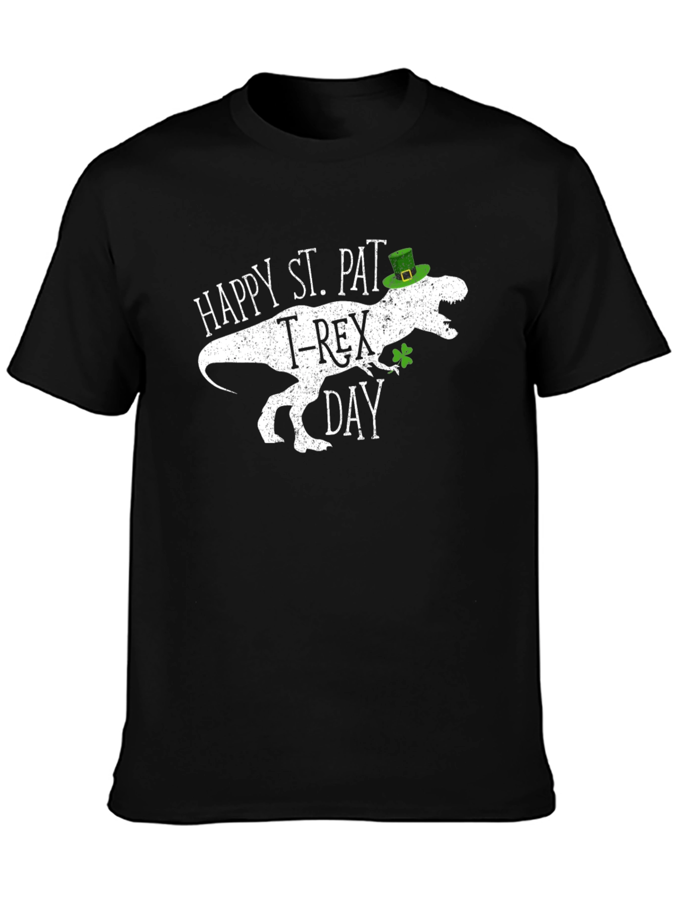 St. Pat-T-Rex Day Black T-Shirt