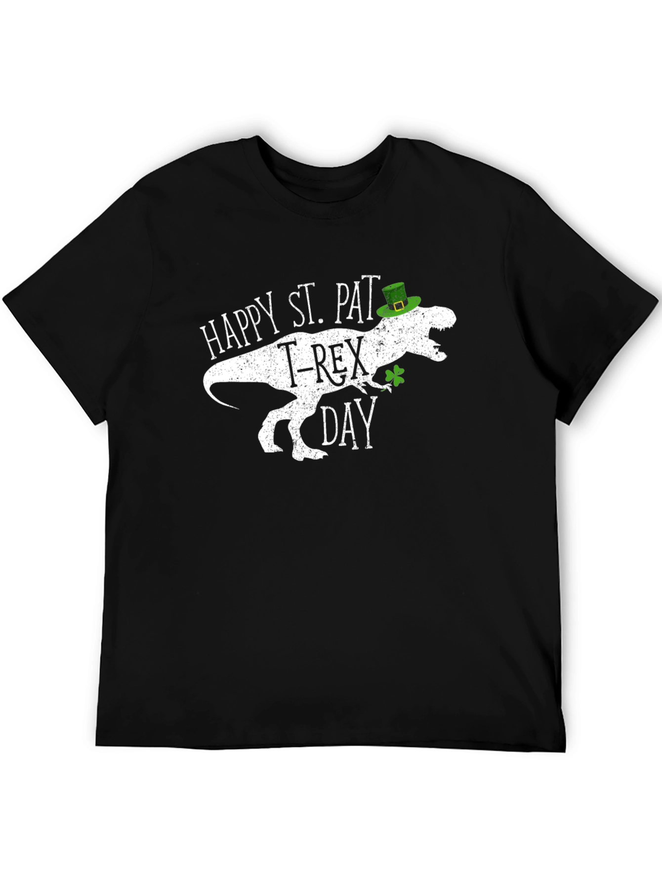 St. Pat-T-Rex Day Black T-Shirt