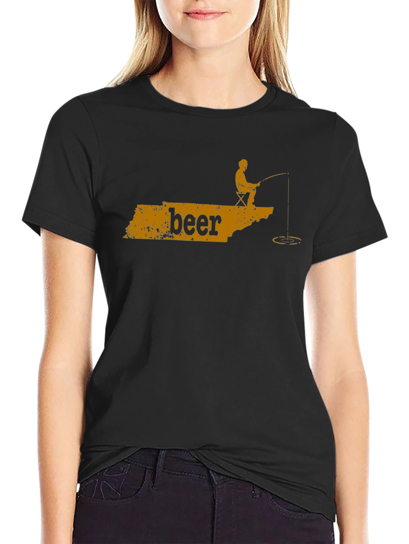 Beer Fishing T-Shirt - Relax and Reel!