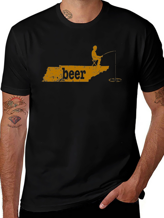 Beer Fishing T-Shirt - Relax and Reel!