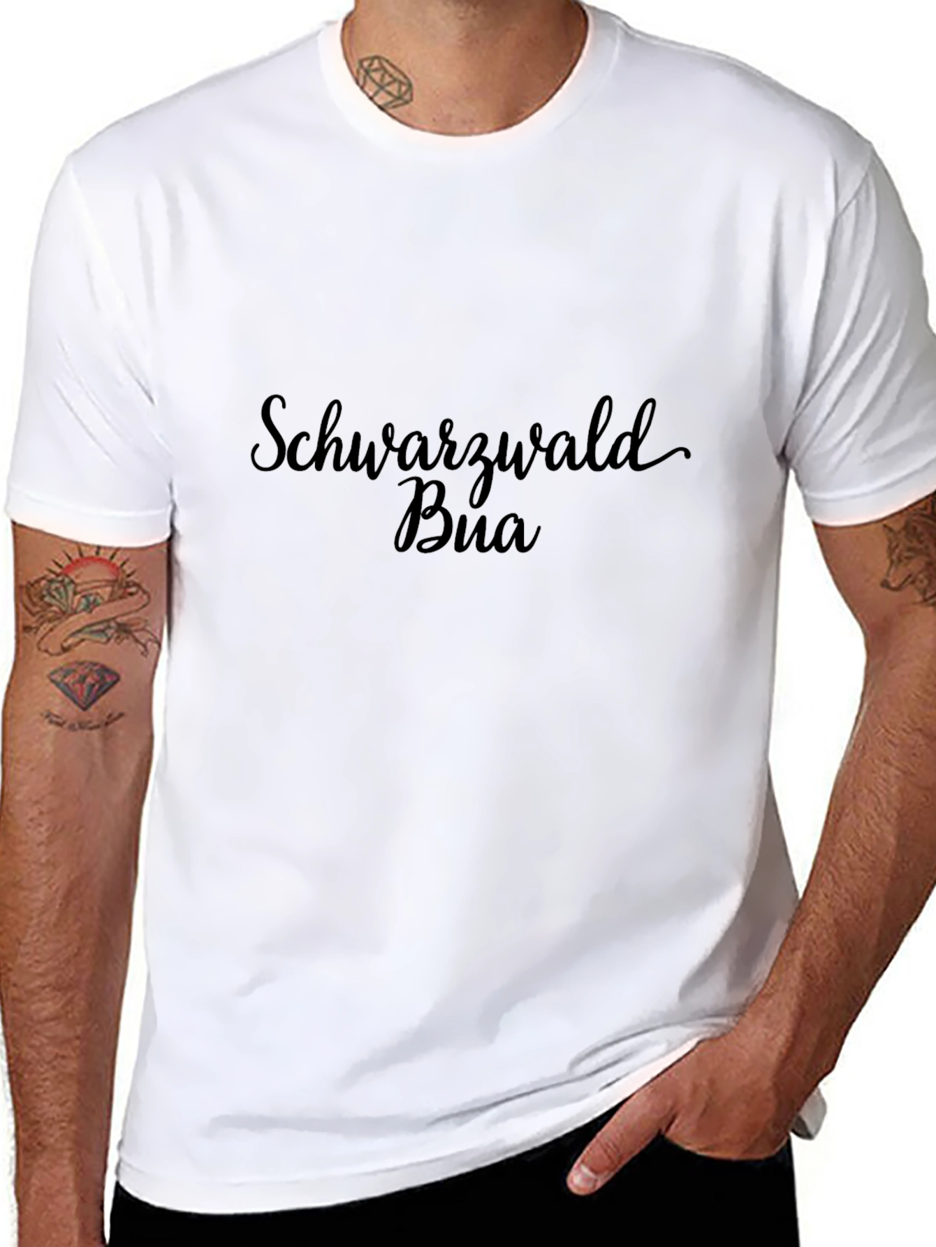 Schwarzwald Bua Black Graphic Tee