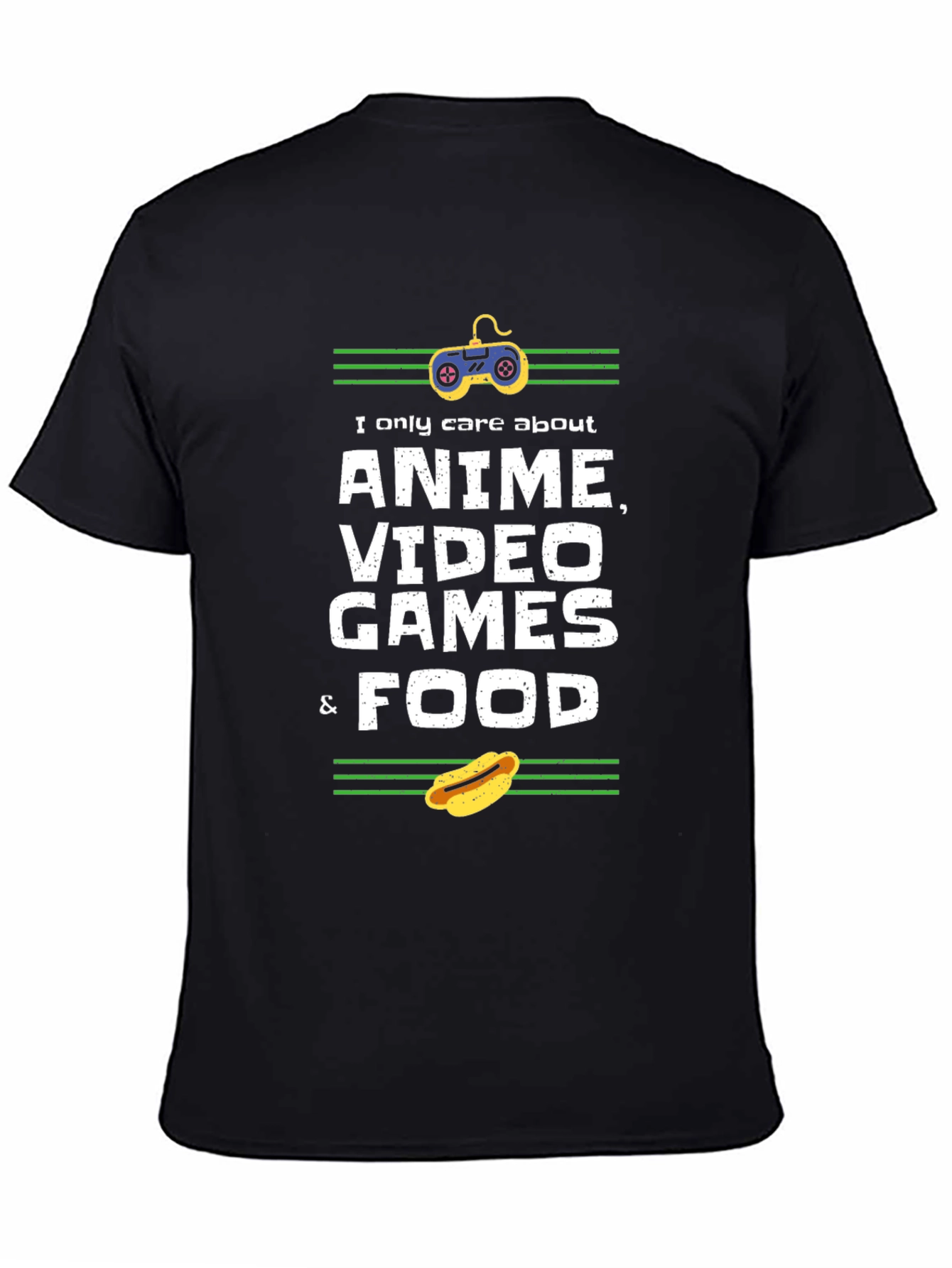 Anime Video Games & Food Graphic Tee