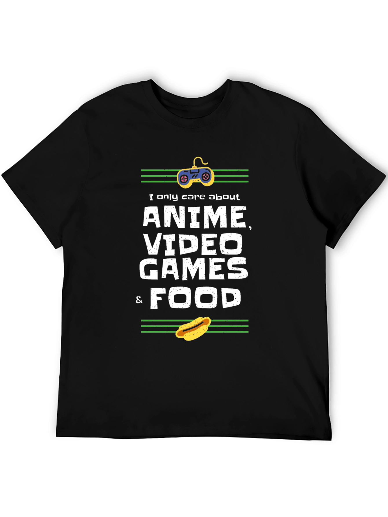 Anime Video Games & Food Graphic Tee