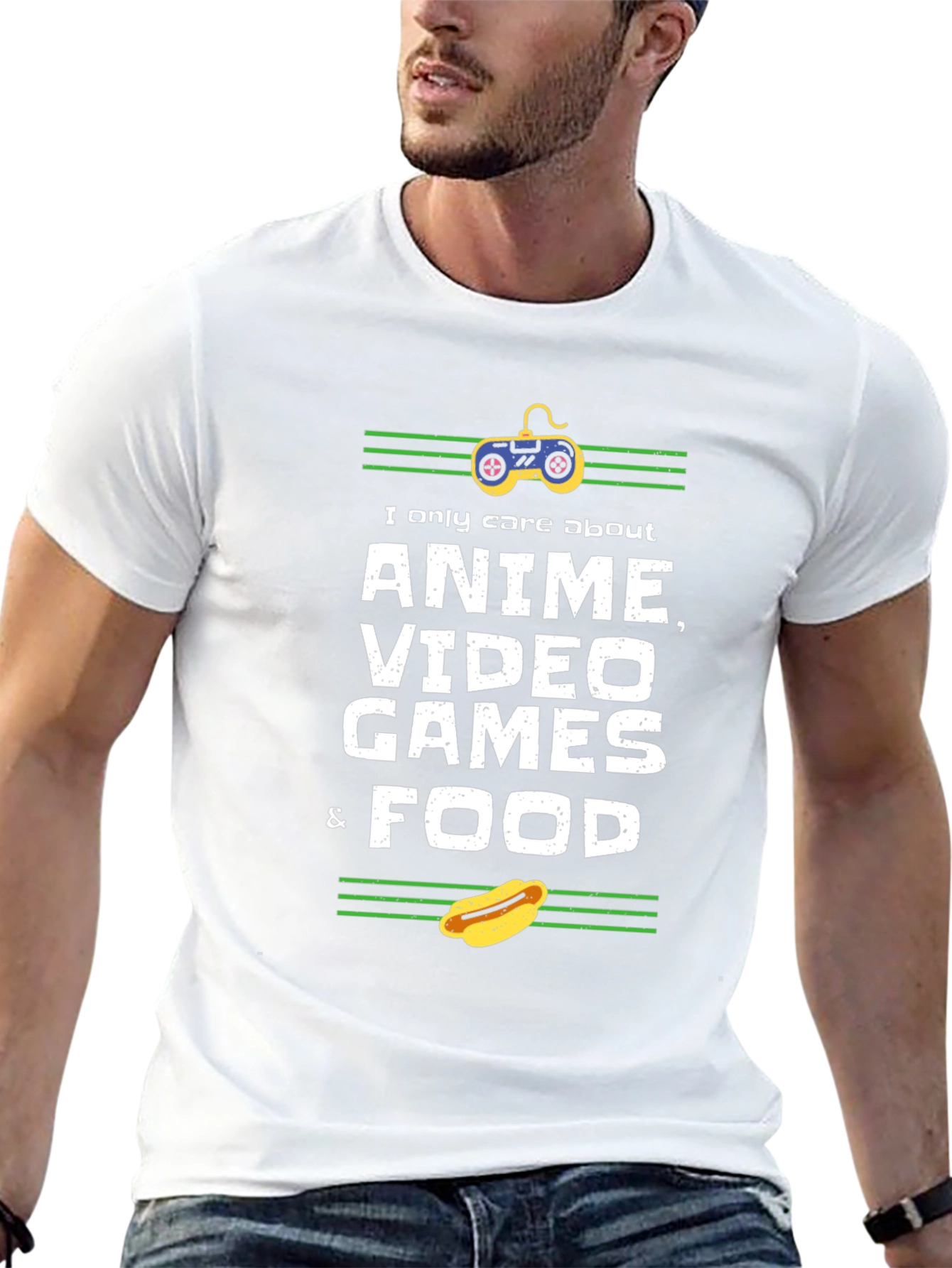 Anime Video Games & Food Graphic Tee