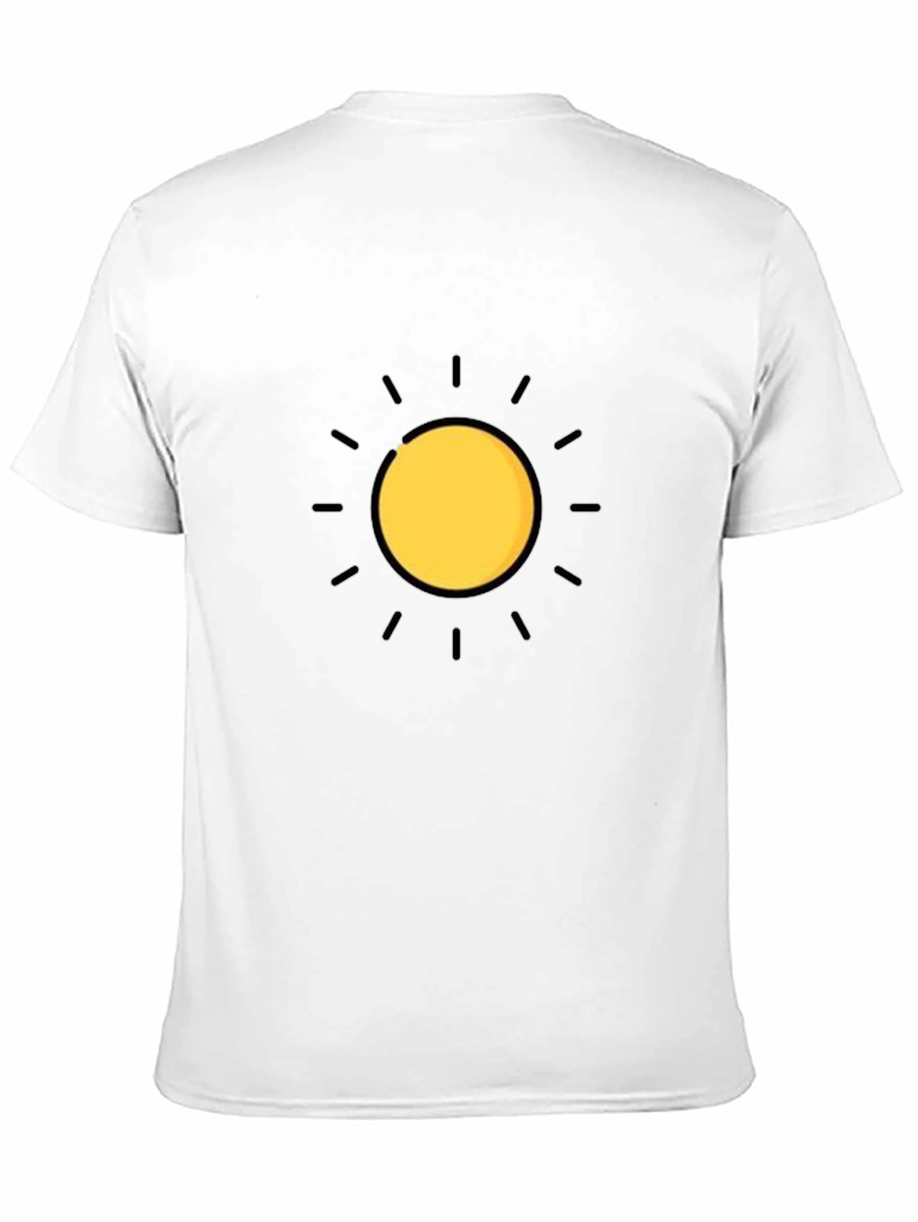 Radiant Sun Graphic Tee - Stylish Black T-Shirt